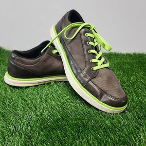 Callaway Mens Spikeless Golf Shoes Brown Lime Green Size 11 Sneakers Lace Up